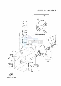 F150FETX drawing PROPELLER-HOUSING-AND-TRANSMISSION-2