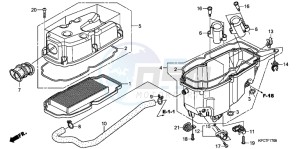 XL125VB drawing AIR CLEANER