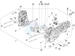 GTS 300 ie Super USA drawing Crankcase