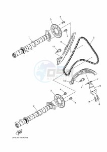 YXZ1000ETS YXZ1000ET (BAS5) drawing CAMSHAFT & CHAIN