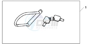 NC700XDC drawing U LOCK