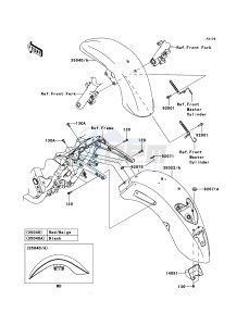 VN1700 CLASSIC TOURER VN1700C9FA GB XX (EU ME A(FRICA) drawing Fenders