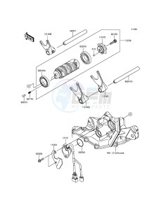 NINJA_ZX-6R ZX636EFFA FR GB XX (EU ME A(FRICA) drawing Gear Change Drum/Shift Fork(s)