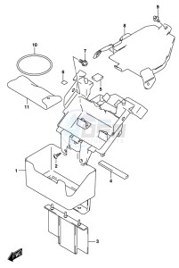 GSX-250RA drawing BATTERY HOLDER