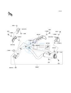 KLX 110 A (A1-A4) drawing MUFFLER-- S- -