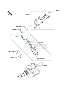 KFX700 KSV700A7F EU drawing Crankshaft