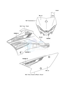 KLX110 KLX110CDF EU drawing Decals