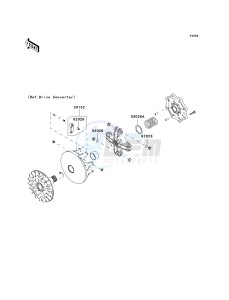 KVF 750 C [BRUTE FORCE 750 4X4I] (C6F-C7F) C7F drawing OPTIONAL PARTS-- DRIVE CONVERTER- -