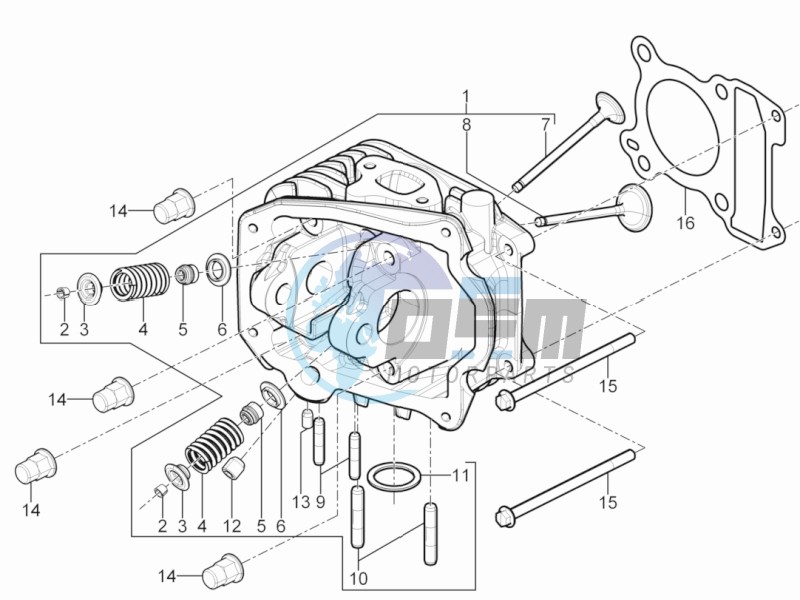 Cilinder head unit - Valve