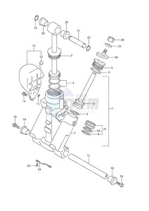 DF 200 drawing Trim Cylinder (DF200TL 2008 & Newer)