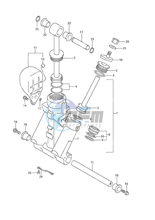 Trim Cylinder (DF200TL 2008 & Newer)