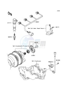 ZZR1400 ZX1400A7F FR GB XX (EU ME A(FRICA) drawing Ignition System