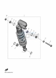 YZF1000 YZF-R1 (B3LG) drawing REAR SUSPENSION