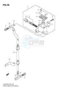 TU250X (E3) drawing FRONT MASTER CYLINDER