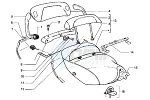 Hexagon 250 GT drawing Saddle