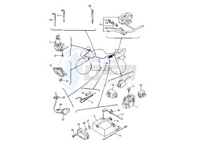 YZF R6 600 drawing BATTERY MY99