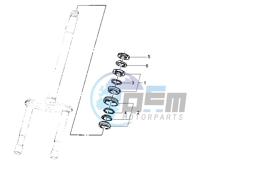 Steering bearing ball tracks