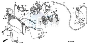 ST1300A9 UK - (E / ABS MKH MME) drawing RADIATOR