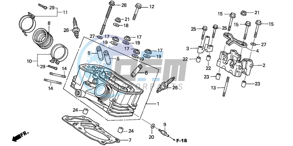 REAR CYLINDER HEAD