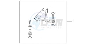 CBR1000RR9 France - (F / CMF MME REP) drawing CARBON FIBER HUGGER