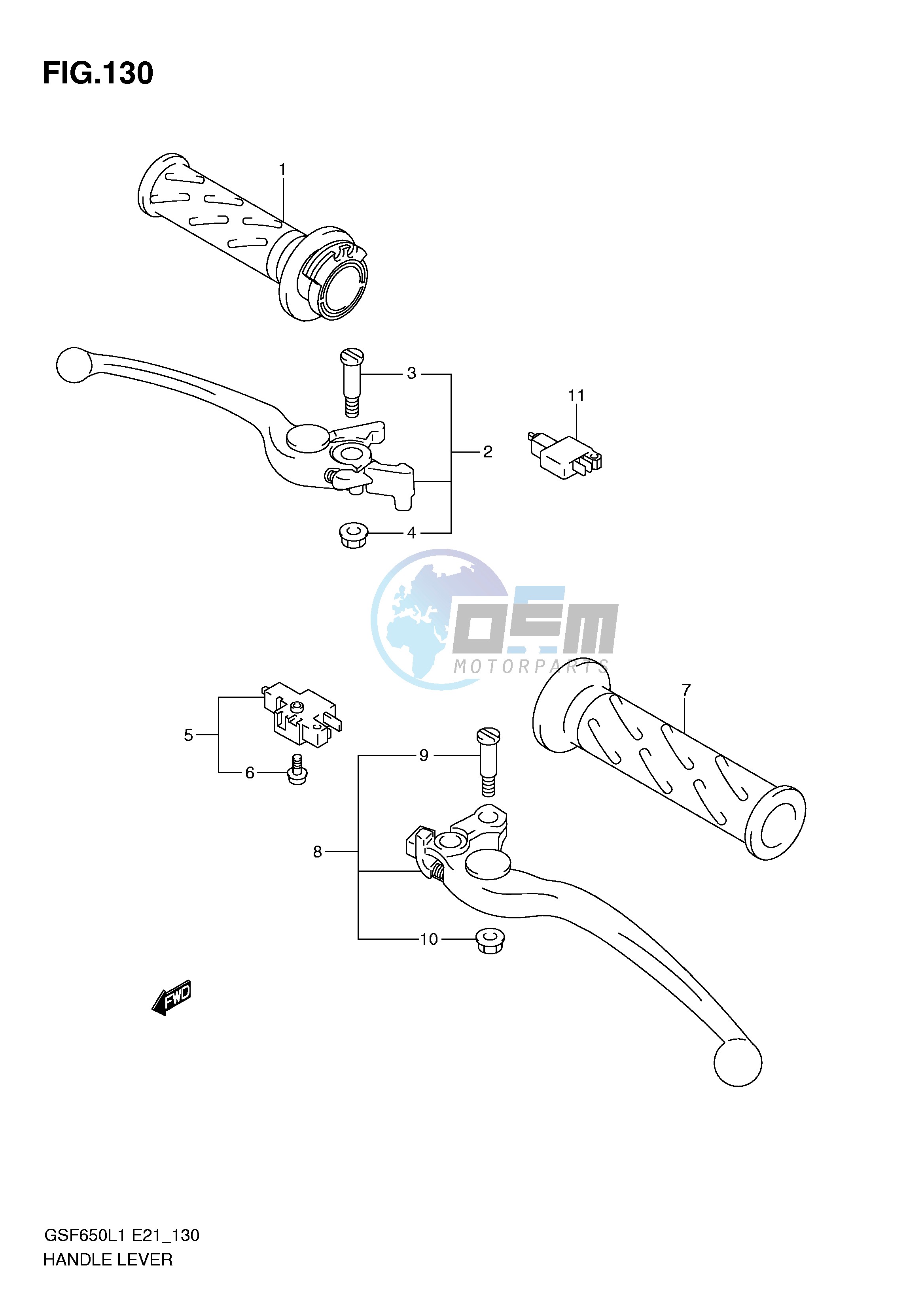 HANDLE LEVER (GSF650UAL1 E21)