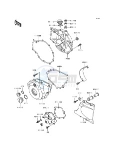 EX 500 A [EX500] (A4-A7) [EX500] drawing ENGINE COVERS