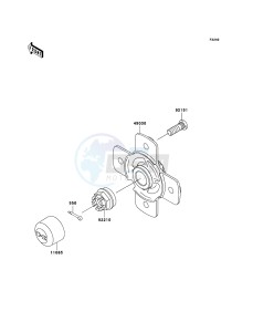 KVF750_4X4 KVF750D8F EU GB drawing Rear Hub