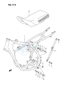 RM80 (E3) drawing FRAME - SEAT (MODEL M N)