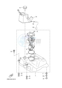 YPR125R XMAX 125 EVOLIS 125 (2DM3) drawing FUEL TANK