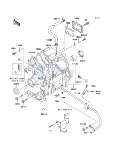 MULE 3010 4x4 KAF620E6F EU drawing Crankcase