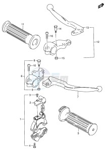 DS80 (E3-E28) drawing HANDLE LEVER