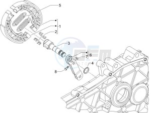 Typhoon 50 (UK) UK drawing Rear brake - Brake jaw