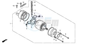 TRX200D FOURTRAX 200 drawing STARTING MOTOR