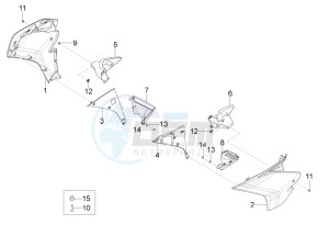 RS 125 REPLICA 4T E4 ABS (EMEA) drawing Side fairing