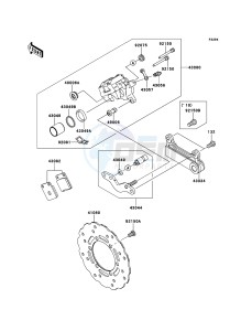 D-TRACKER 125 KLX125DEF XX (EU ME A(FRICA) drawing Rear Brake