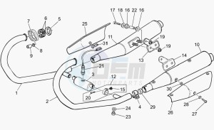 Nevada Classic 750 IE IE drawing Exhaust unit