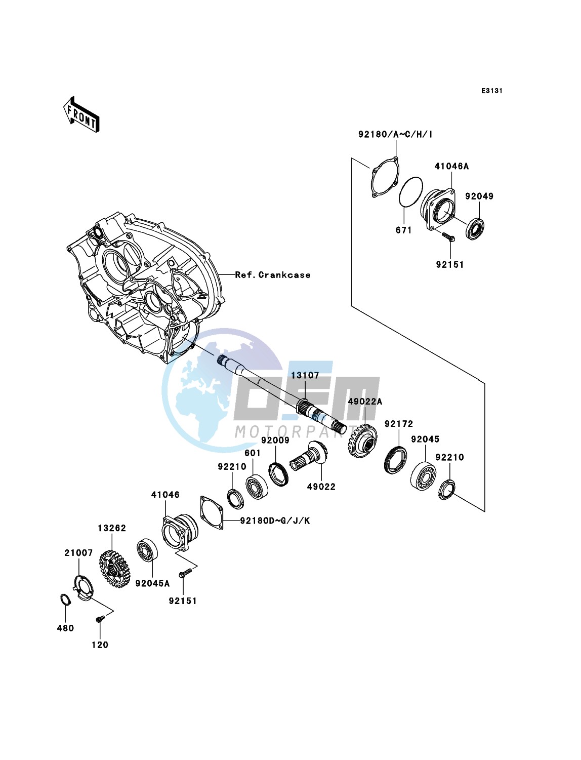 Front Bevel Gear