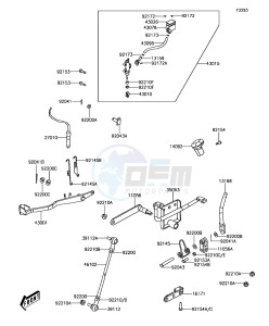 BRUTE FORCE 300 KVF300CJF EU drawing Rear Master Cylinder