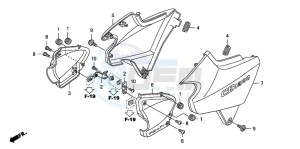 CB1300 CB1300SUPER FOUR drawing SIDE COVER