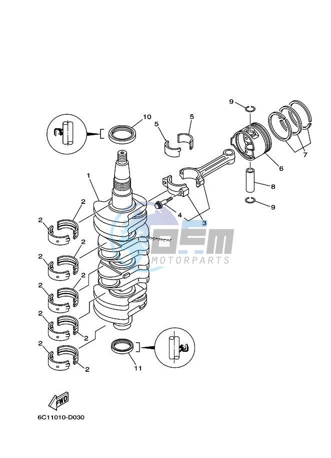 CRANKSHAFT--PISTON