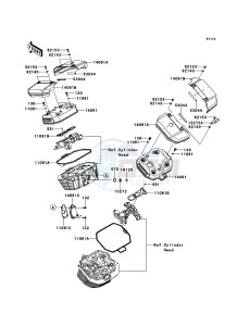 VN1700_VOYAGER_CUSTOM_ABS VN1700KDF GB XX (EU ME A(FRICA) drawing Cylinder Head Cover