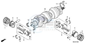 GL1800C drawing CRANKSHAFT/ PI STON