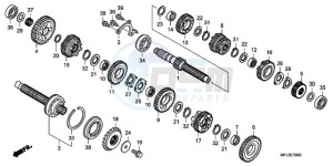 CBR1000RA9 Europe Direct - (ED / ABS MME TRI) drawing TRANSMISSION