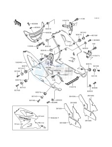 ZX 750 K [NINJA ZX-7R] (K1-K2) [NINJA ZX-7R] drawing COWLING LOWERS