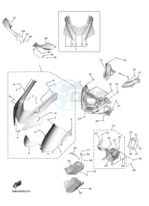 YZF-R6 YZF600 R6 (BN64) drawing COWLING 1