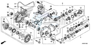 TRX500FM6H Europe Direct - (ED) drawing FRONT FINAL GEAR