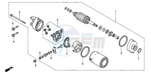 VTR1000F FIRE STORM drawing STARTING MOTOR