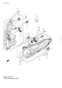 AN400 ABS BURGMAN EU drawing FRONT COMBINATION LAMP