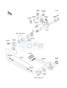 ZR 750 L [Z750 EU] (L7F-L8F) L8F drawing GEAR CHANGE MECHANISM