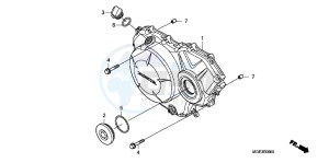 VFR1200FB drawing RIGHT CRANKCASE COVER (VFR1200F)